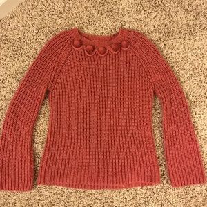 Zara Pink Girls Pom Pom Sweater Size 11-12